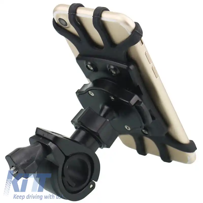 Suport mobil potrivit pentru bicicletă pe accesorii mobile Negru 1 bucată-image-6315306