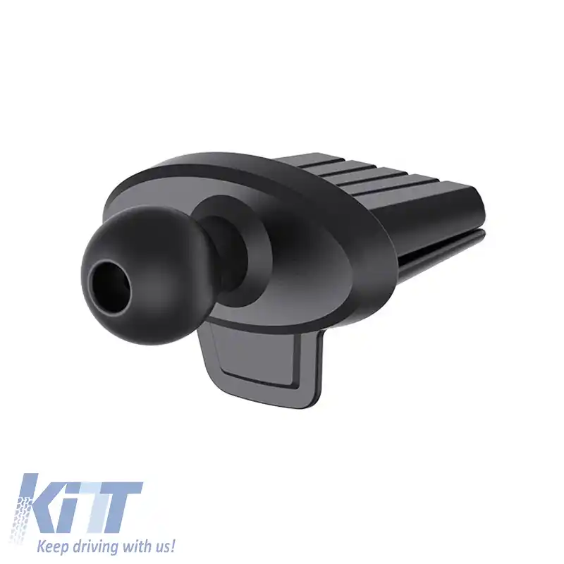 Suport mobil potrivit pentru tabloul de bord și ventilațiile auto, cu braț și cârlige ajustabile pentru accesorii mobile, negru, 1 bucată.-image-6316315