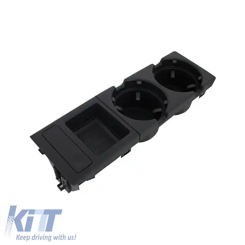 Suport pentru băuturi și monede potrivit pentru BMW 3 E46 98-05 Negru-image-6304212