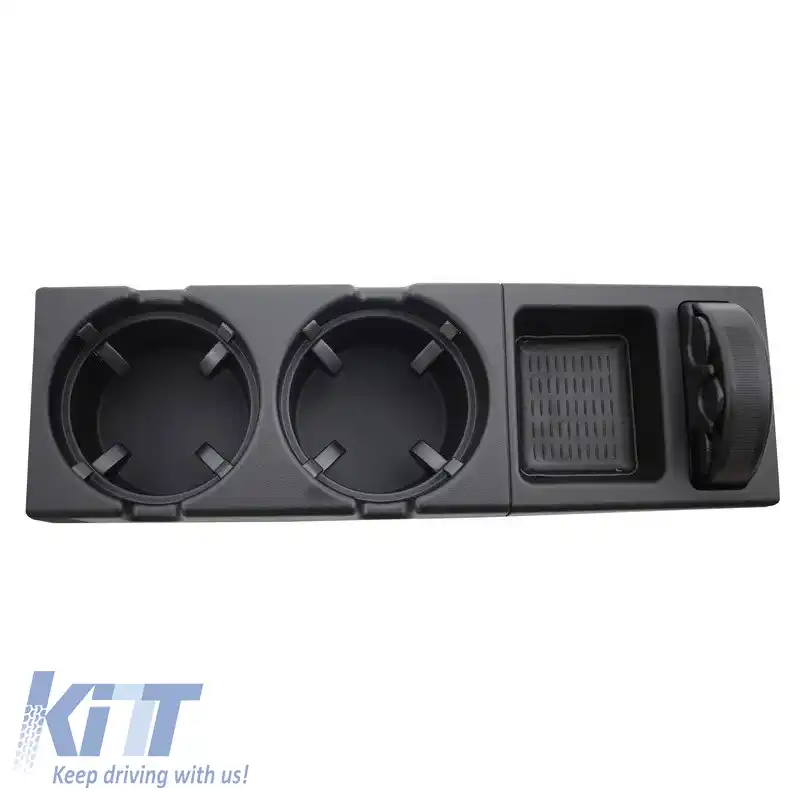 Suport pentru băuturi și monede potrivit pentru BMW 3 E46 98-05 Negru-image-6304214
