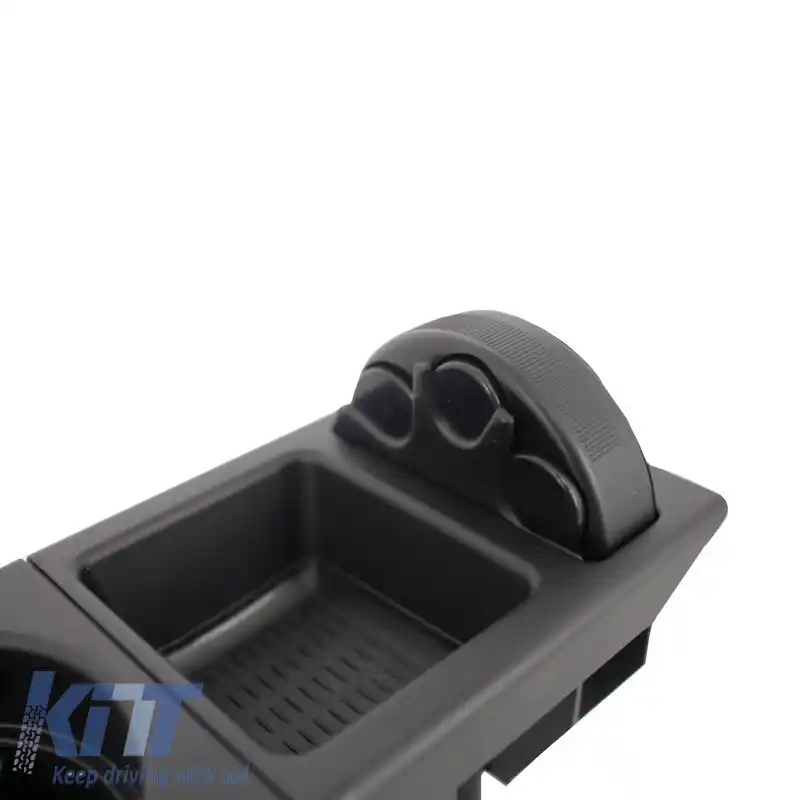 Suport pentru băuturi și monede potrivit pentru BMW 3 E46 98-05 Negru-image-6304216