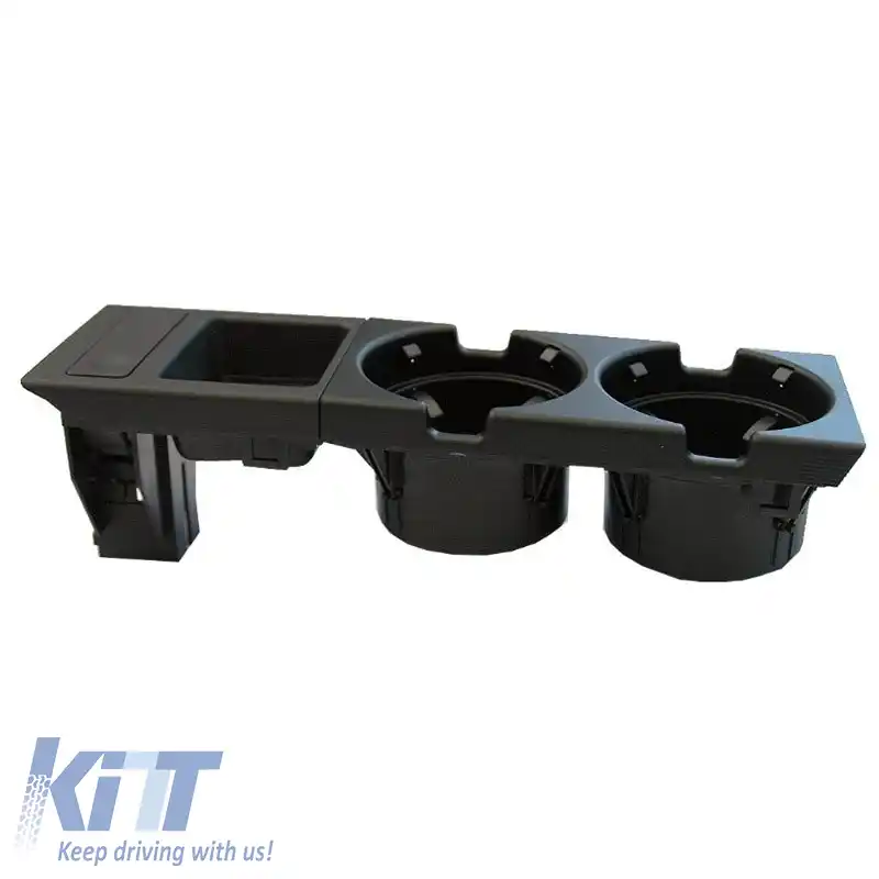 Suport pentru băuturi și monede potrivit pentru BMW 3 E46 98-05 Negru-image-6304219