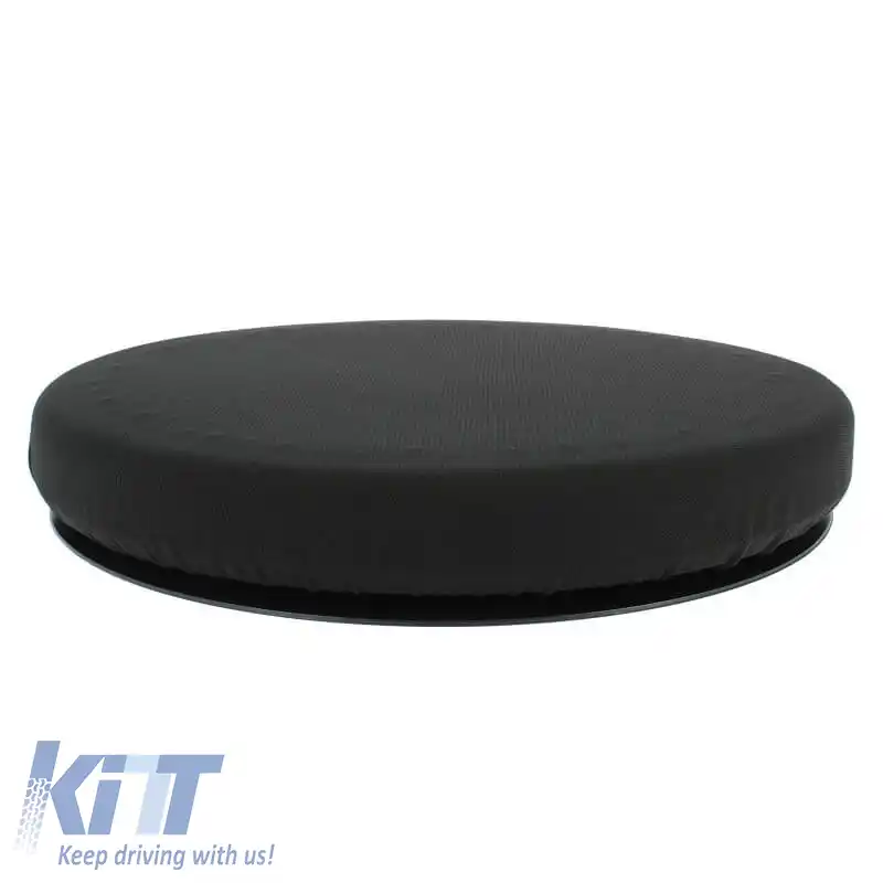 Suport pentru șezut Anatomic / Perna ortopedică din spumă cu memorie și gel Rotativ RK19009 40x6cm Negru 1 buc-image-6294747
