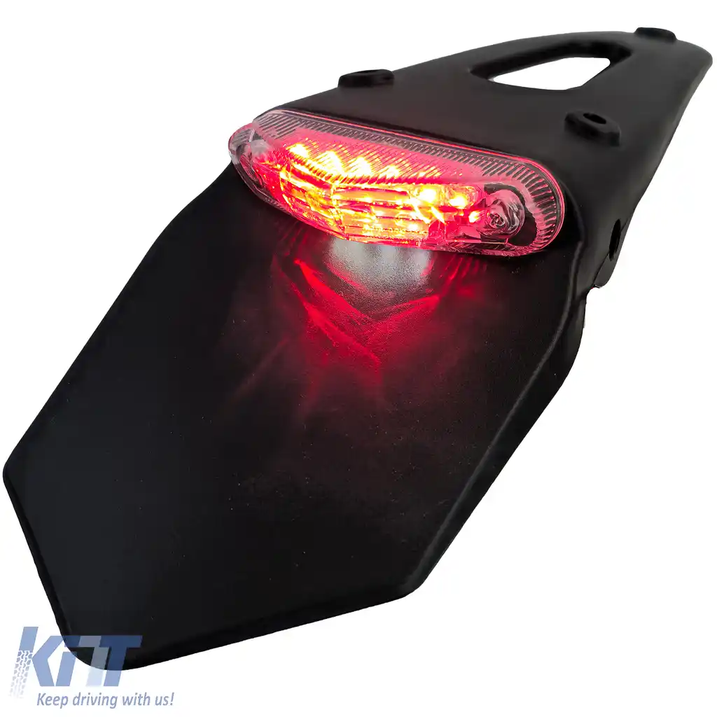 Suport pentru plăcuța de înmatriculare cu LED-uri pentru motocicletă, potrivit pentru Enduro Cross Sumo E-mark