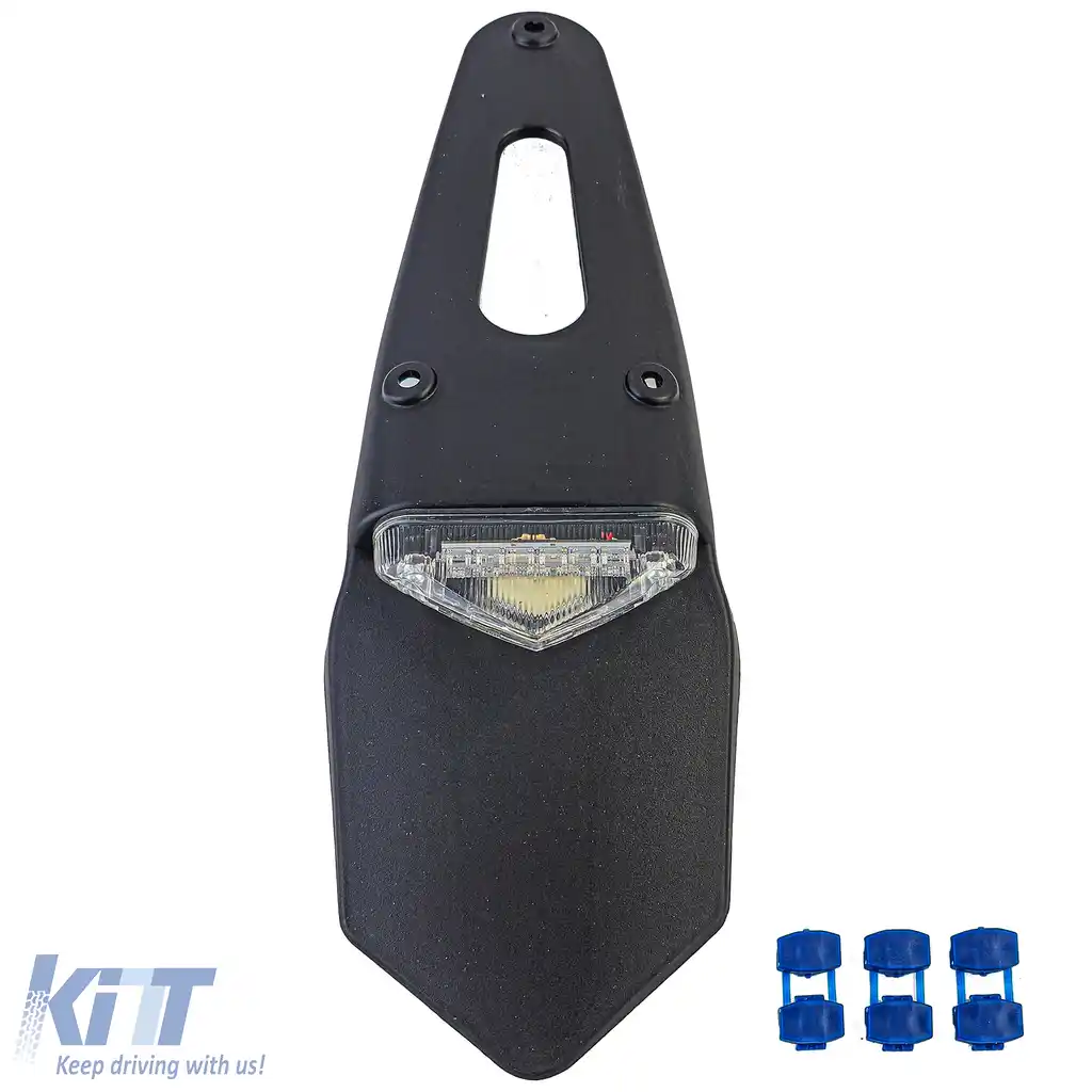 Suport pentru plăcuța de înmatriculare cu LED-uri pentru motocicletă, potrivit pentru Enduro Cross Sumo E-mark-image-6258602