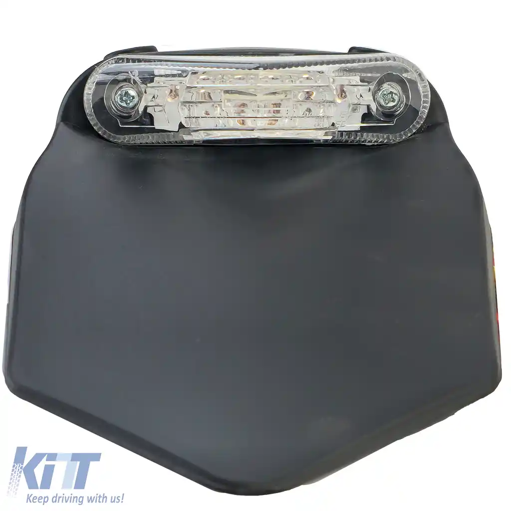 Suport pentru plăcuța de înmatriculare cu LED-uri pentru motocicletă, potrivit pentru Enduro Cross Sumo E-mark-image-6258606