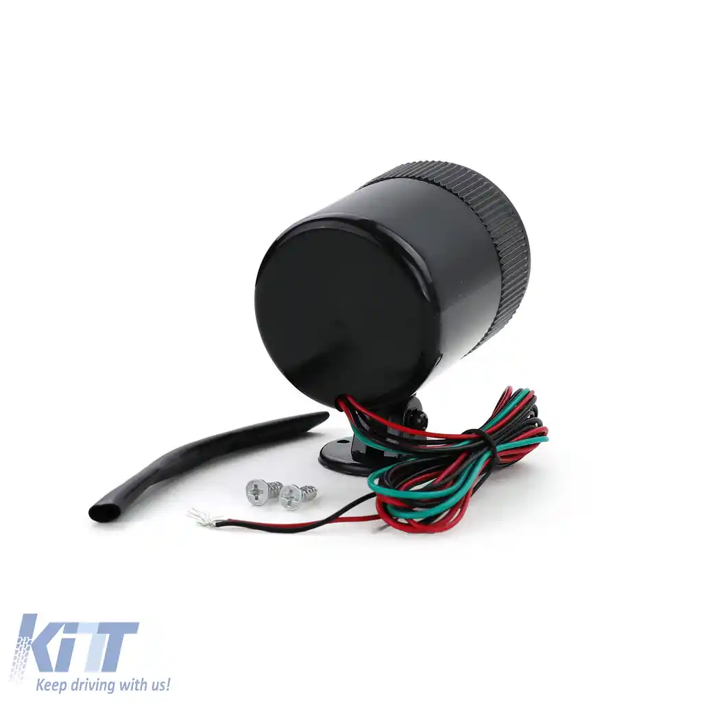 Tachometru cu suport instrument auxiliar 52mm youngtimer clasic negru-image-6201223