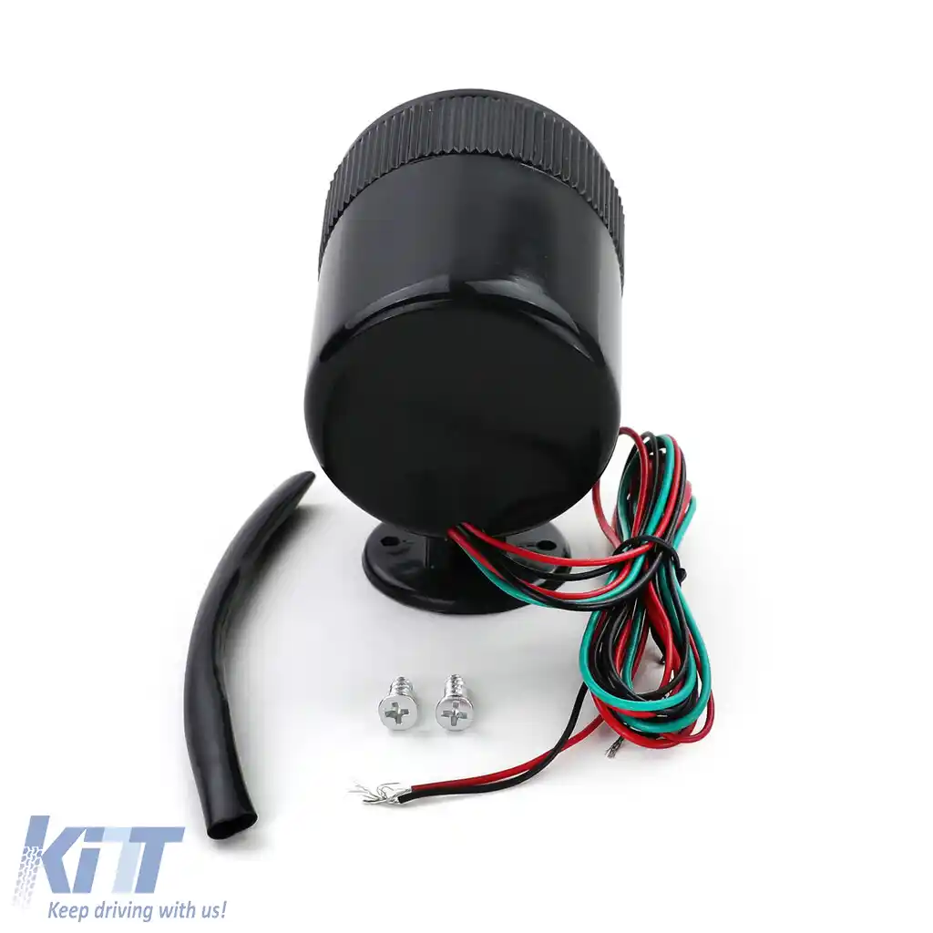 Tachometru cu suport instrument auxiliar 52mm youngtimer clasic negru-image-6201224