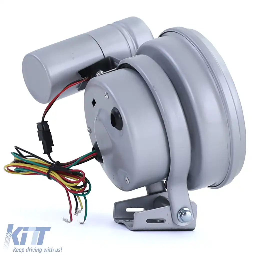 Tachometru de performanță de 5 inch, argintiu mat, cu lumină de schimbare și suport-image-6190341