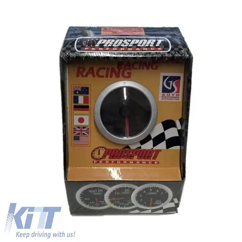 Tachometru R.P.M. Prosport Diamond Mirror Look Smoke 52mm 90 Scale Cu 7 Culori-image-6300816