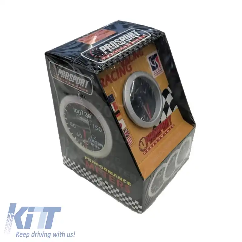 Tachometru R.P.M. Prosport Diamond Mirror Look Smoke 52mm 90 Scale Cu 7 Culori-image-6300817