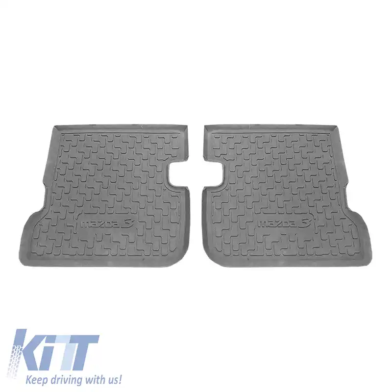 Tapițerie auto 3D din cauciuc potrivită pentru Mazda 3 03-09 ''Star Diamond'' 4 piese gri-image-6307819