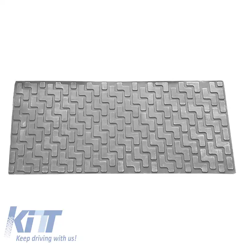 Tapițerie auto 3D din cauciuc potrivită pentru Mercedes-Benz S-Class 05-13 W221 Long ''Star Diamond'' 5 piese gri-image-6307895