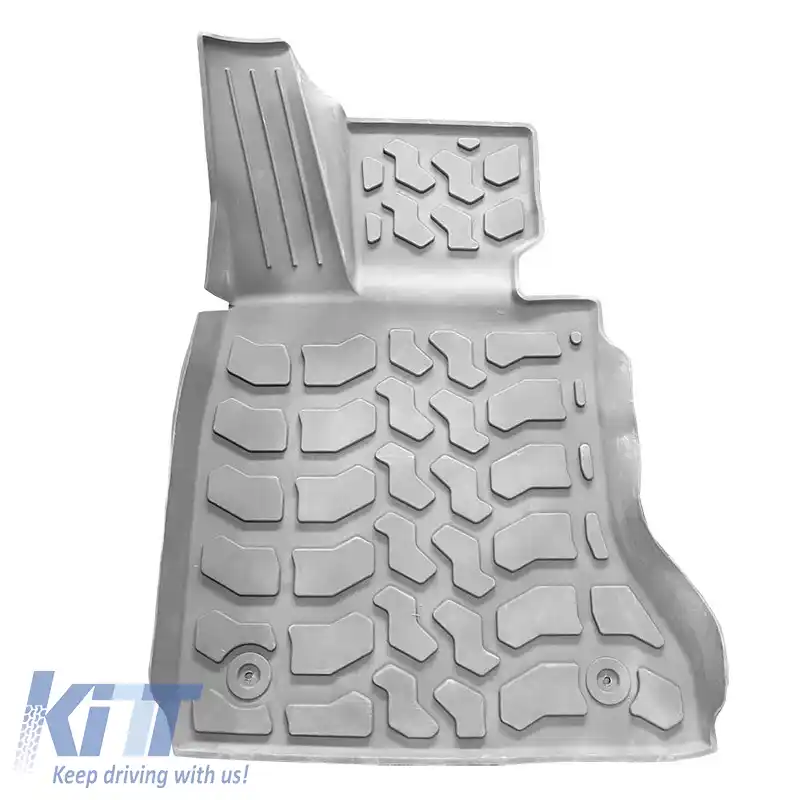 Tapițerie auto 3D din cauciuc potrivită pentru BMW 7 F01 09-15 ''Star Diamond'' 5 piese gri-image-6308949