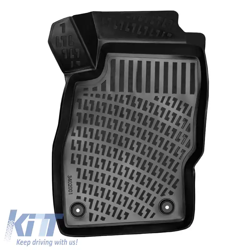 Tapițerie auto 3D din cauciuc TPE potrivită pentru Opel Corsa D / Opel Corsa E Rizline 4 bucăți negru-image-6291820