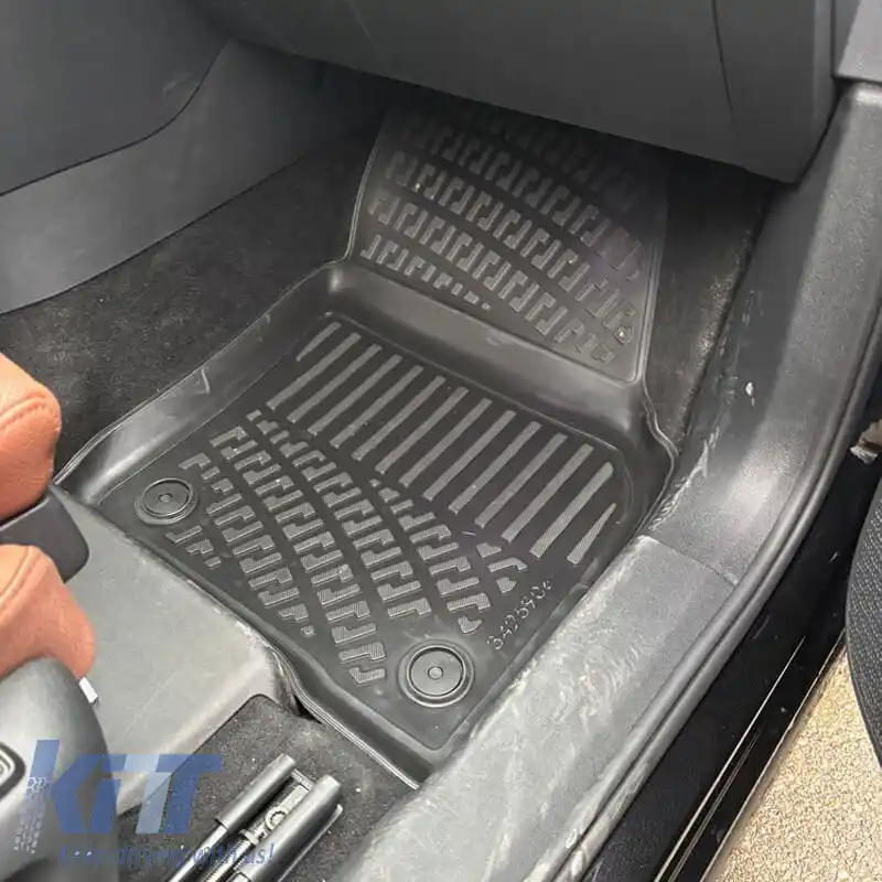 Tapițerie auto 3D din cauciuc TPE potrivită pentru Skoda Kodiaq 2024 - Rizline 4 bucăți negre-image-6318427