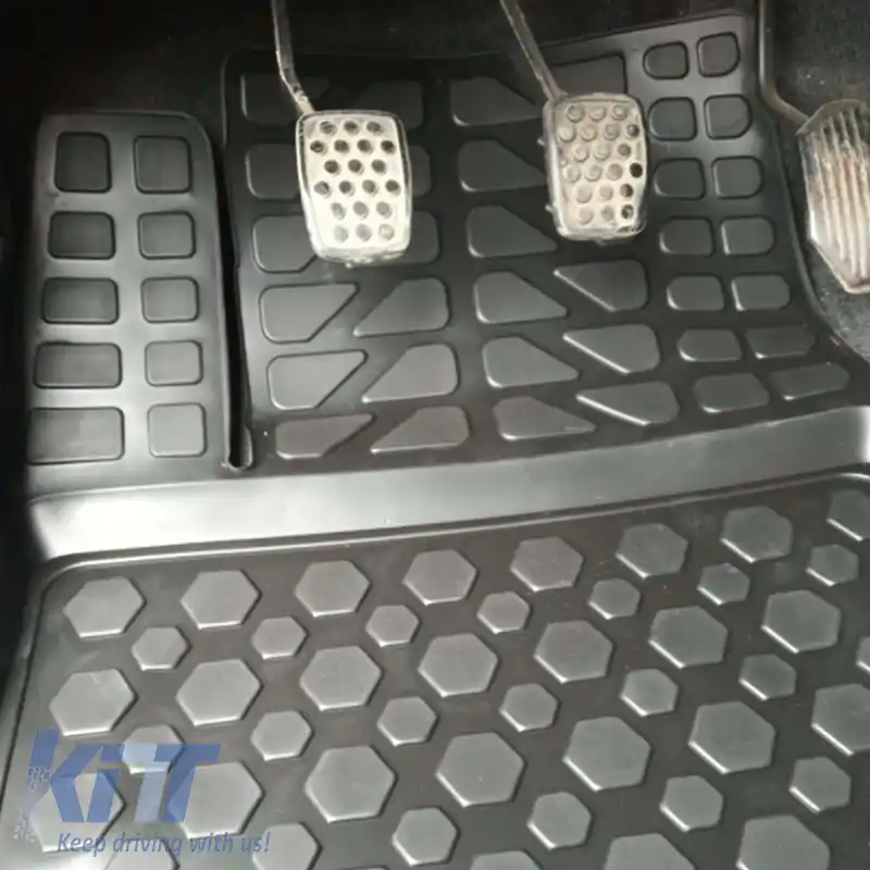 Tapițerie auto 3D din cauciuc TPE universal negru Rizline 4 buc.-image-6291871