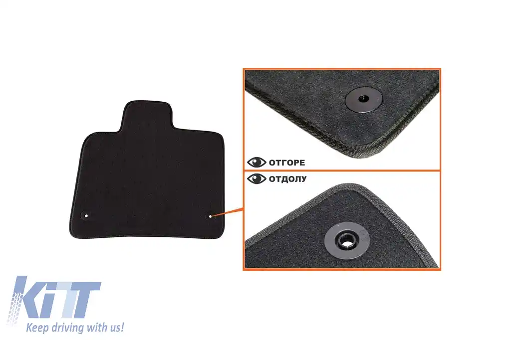 Tapițerie de podea textilă în trei straturi, potrivită pentru Audi Q7 2006-2015, set de 4 bucăți, negru-image-6242647