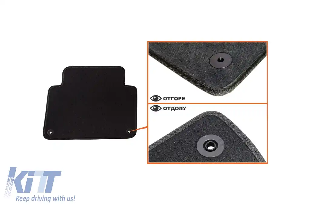 Tapițerie de podea textilă în trei straturi, potrivită pentru Audi Q7 2006-2015, set de 4 bucăți, negru-image-6242649
