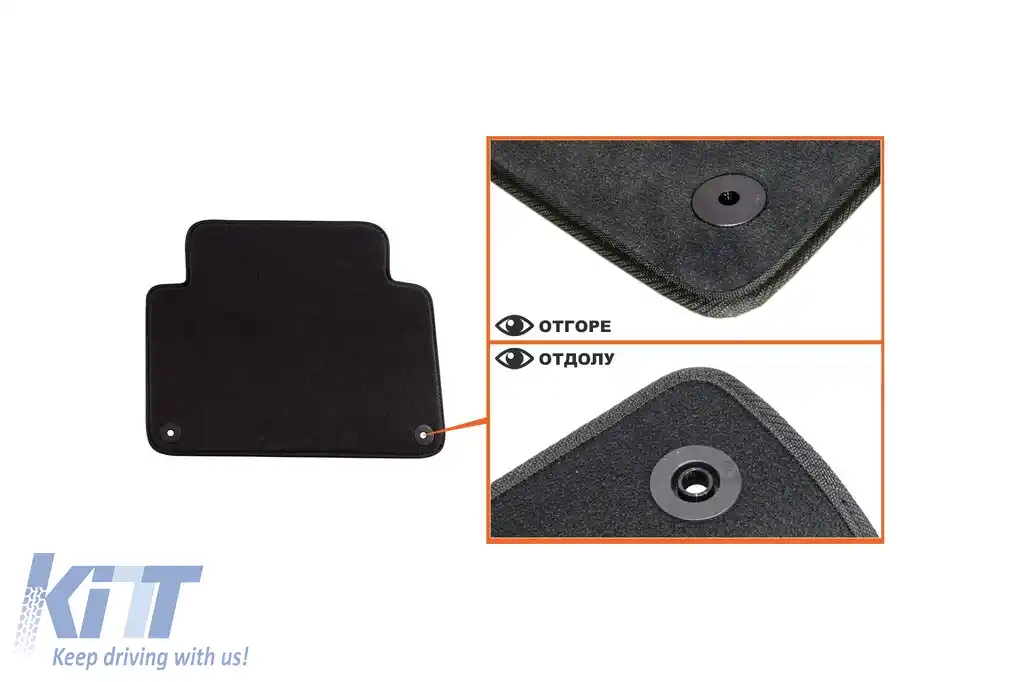 Tapițerie de podea textilă în trei straturi, potrivită pentru Audi Q7 2006-2015, set de 4 bucăți, negru-image-6242650