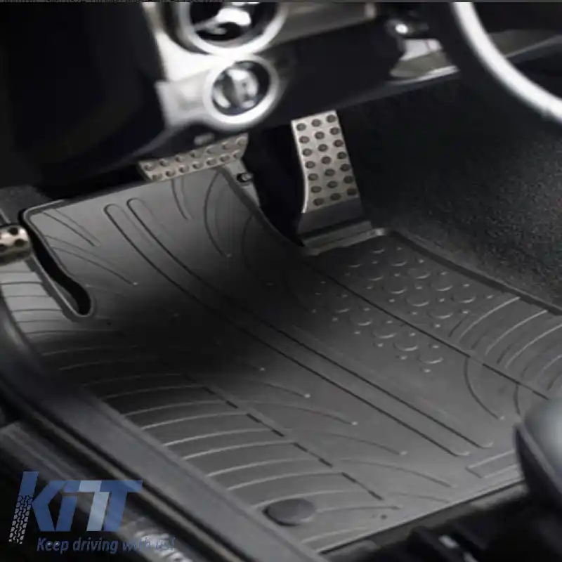 Tapițerie din cauciuc Gledring 0044 potrivită pentru Renault Laguna III 2007- Negru 4 Piese-image-6291419