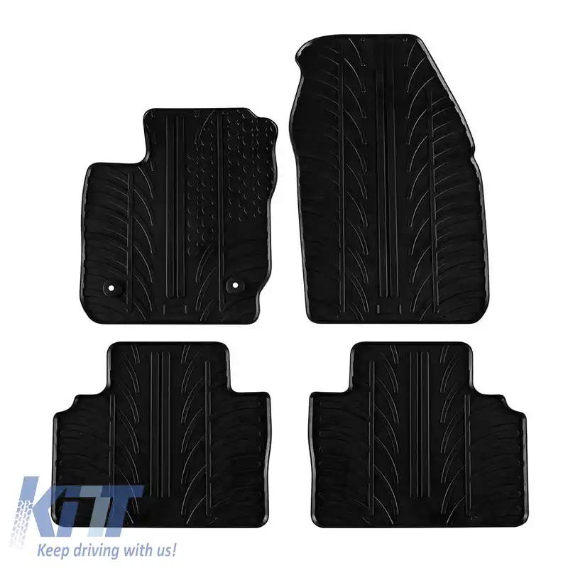 Tapițerie din cauciuc Gledring 0770 potrivită pentru Ford Tourneo Courier Hatchback 2014- / 2018- Facelift Manual Negru 4 Piese-image-6304510