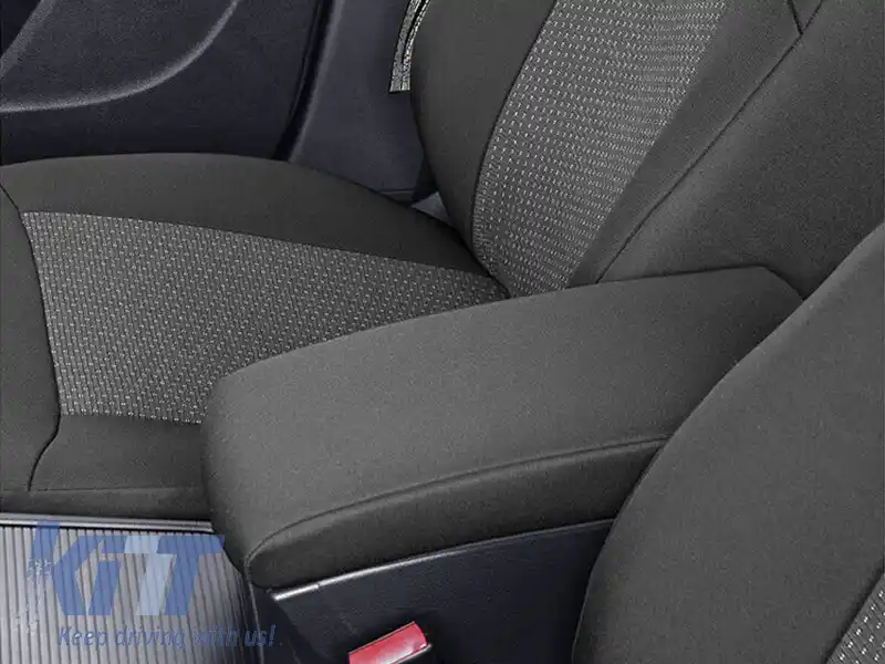 Tapițerie Kegel potrivită pentru scaunele din față + din spate ale Volkswagen Passat B7 2010-2014, neagră cu model-image-6212244