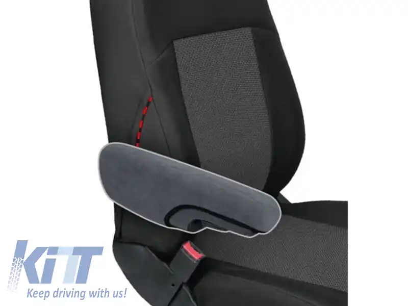 Tapițerie Kegel seria Apollo potrivită pentru două scaune frontale separate, neagră cu gri-image-6130132