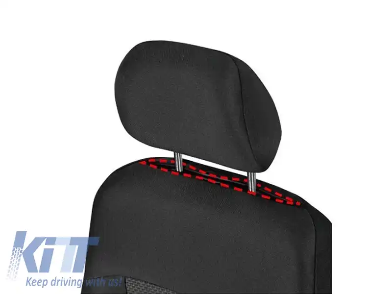 Tapițerie Kegel seria Apollo potrivită pentru două scaune frontale separate, neagră cu gri-image-6212136