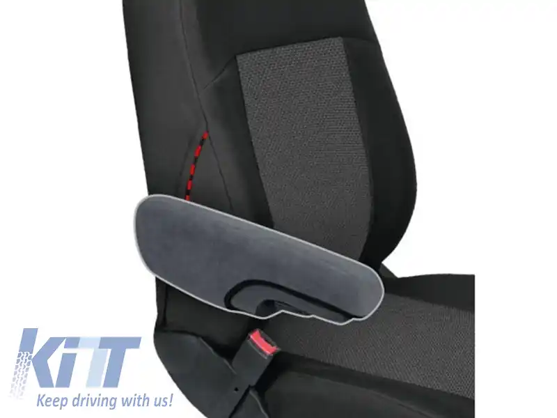 Tapițerie Kegel seria Apollo potrivită pentru două scaune frontale separate, neagră cu gri-image-6212137