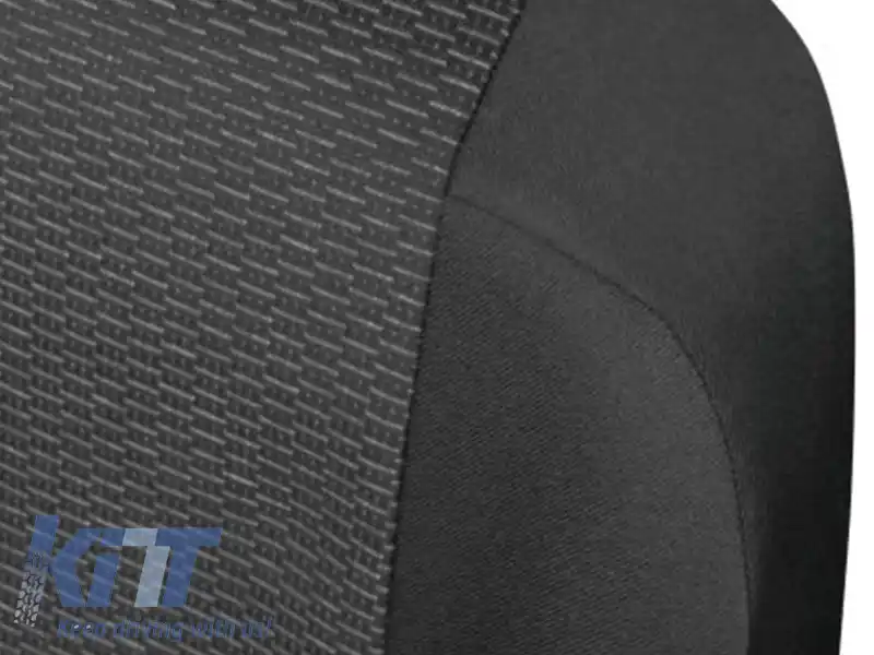 Tapițerie Kegel seria Ares potrivită pentru două scaune din față, neagră cu gri-image-6212113