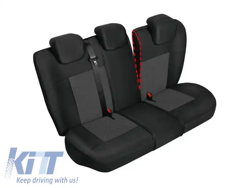 Tapiserie Kegel seria Apollo pentru banchete spate, neagră cu gri-image-6212142