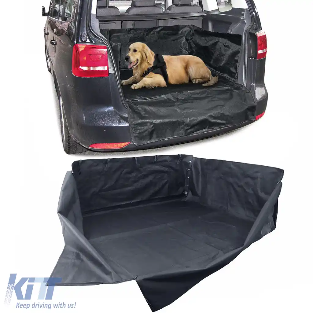 Tavă universală pentru portbagaj cu protecție pentru marginea de încărcare Neagră 100x80x40cm