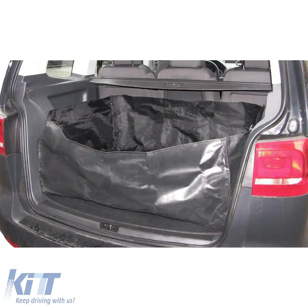 Tavă universală pentru portbagaj cu protecție pentru marginea de încărcare Neagră 100x80x40cm-image-6199713