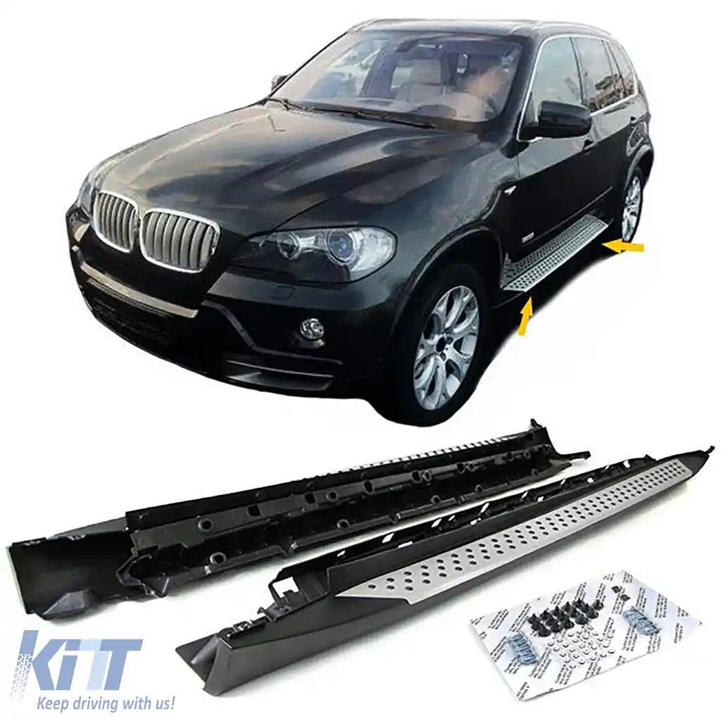 Tavane laterale din aluminiu pentru protecție OE cu ABE, potrivite pentru BMW X5 E70 06-13