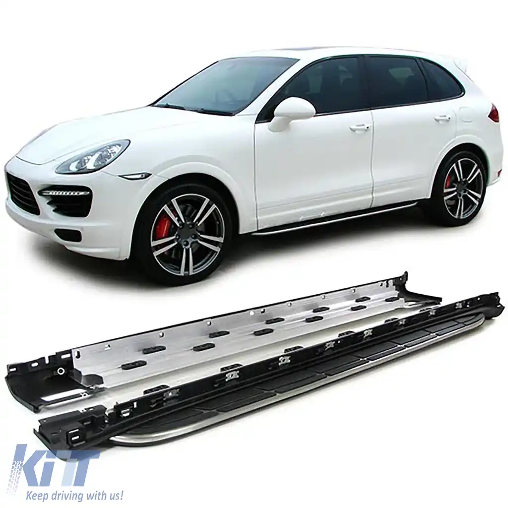 Tavane laterale din aluminiu pentru protecție, stil OE, cu ABE, potrivite pentru Porsche Cayenne 92A 10-17