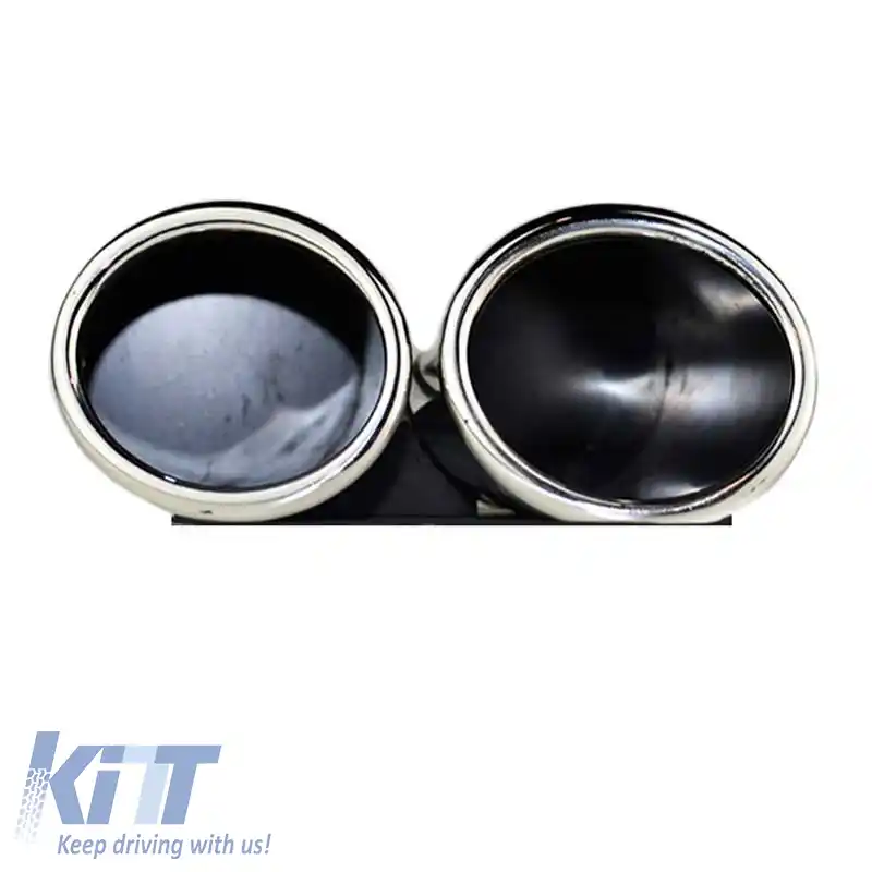 Tevi de evacuare duble potrivite pentru Audi A3 8V 12-15 S3 Look 2 buc.-image-6295636