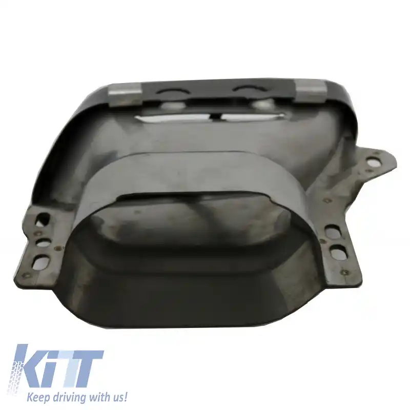 Tevi de evacuare potrivite pentru Mercedes-Benz A-Class W176 12-18 A Design A45 / CLA W117 13-18 Negru (2 Duble)-image-6315789