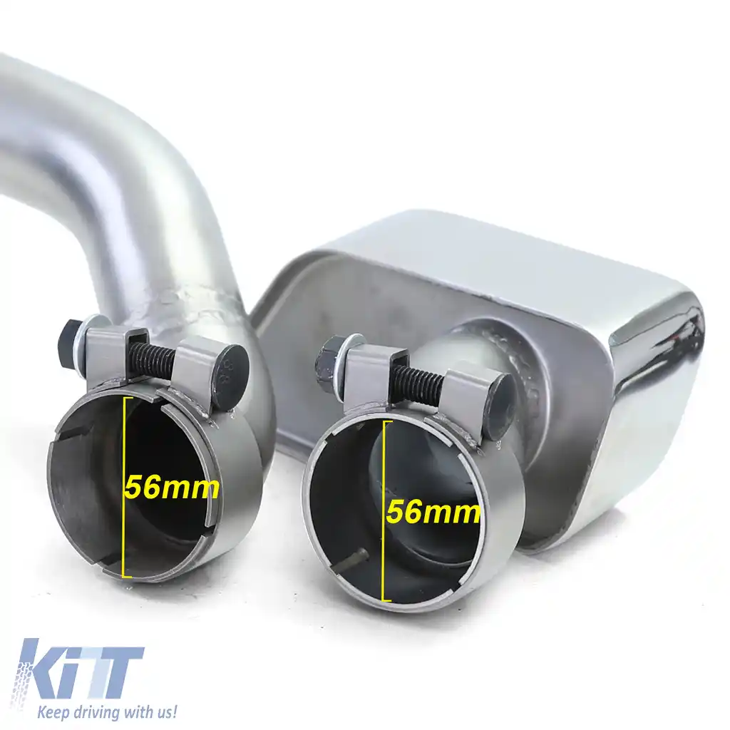 Tija de eșapament duplex 550 look conversie potrivită pentru BMW F10 F11 520 523 525 528 530-image-6206243