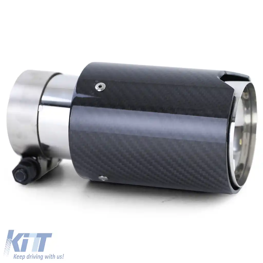 Tija de evacuare de 90mm din carbon cu absorber, potrivită pentru BMW X3 F25 2010-2017-image-6196487