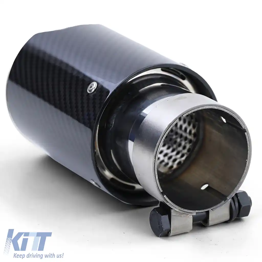 Tija de evacuare de 90mm din carbon cu absorber, potrivită pentru BMW X3 F25 2010-2017-image-6196489