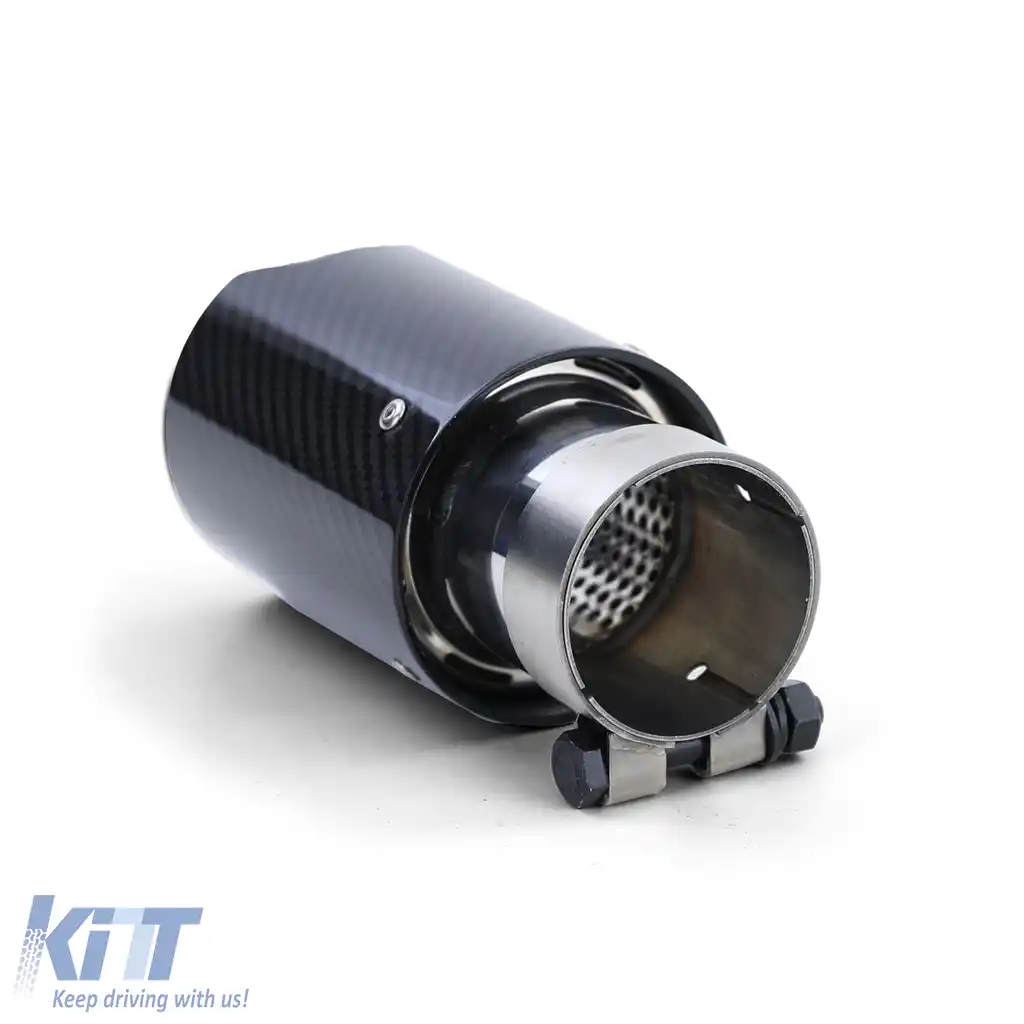 Tija de evacuare din carbon de 90mm cu absorber, potrivită pentru BMW Seria 5 F10 F11 2010-2016-image-6196678