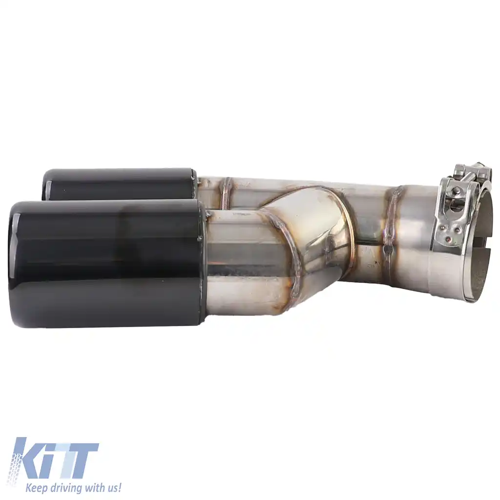 Tija de evacuare duală neagră lucioasă, potrivită pentru BMW F30 F31 316i 318i 320i-image-6204520