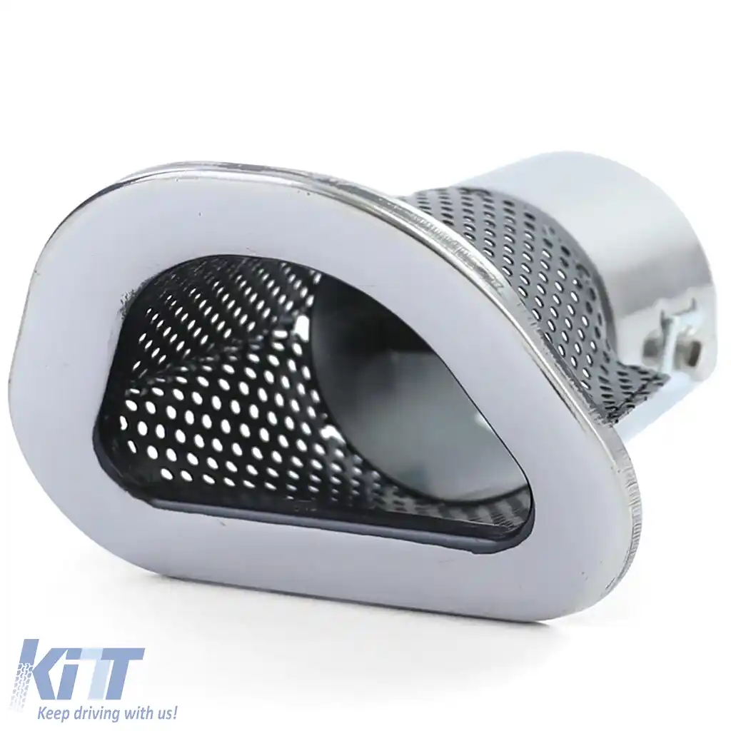 Tip de evacuare din oțel inoxidabil pentru performanță, universal, 92mm x 125mm