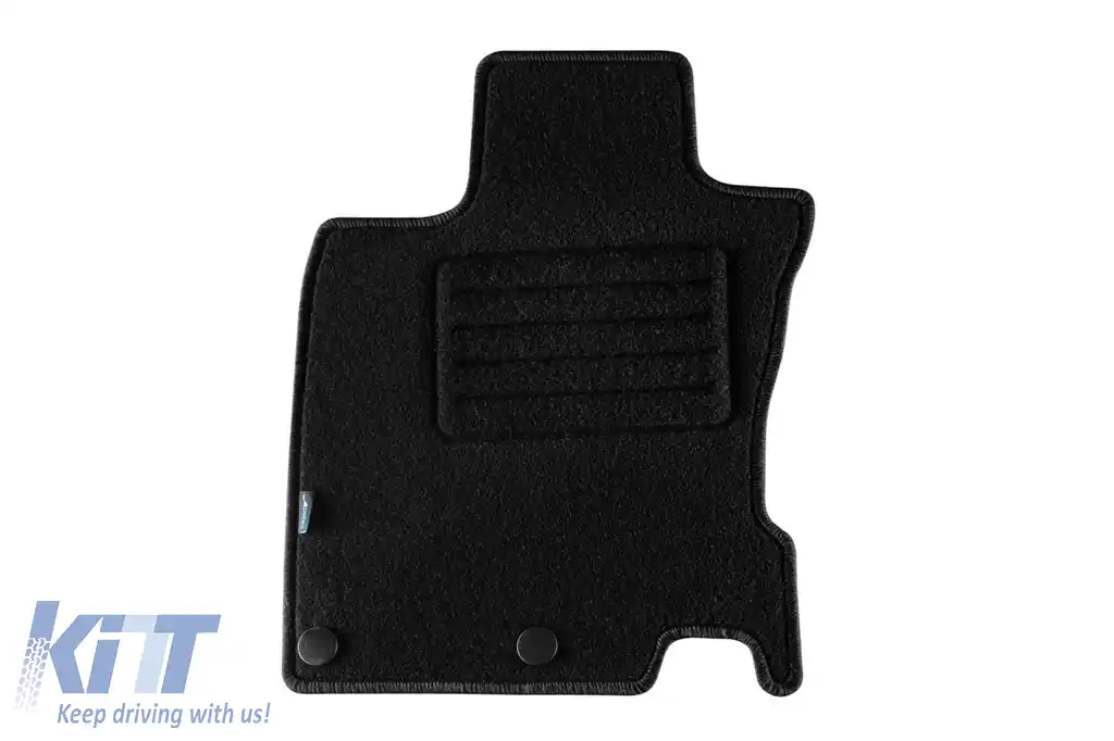 Tălpi de covor cu două straturi, potrivite pentru Nissan Qashqai după 2014, din țesătură Rex, set de 4 bucăți, negru-image-6240244
