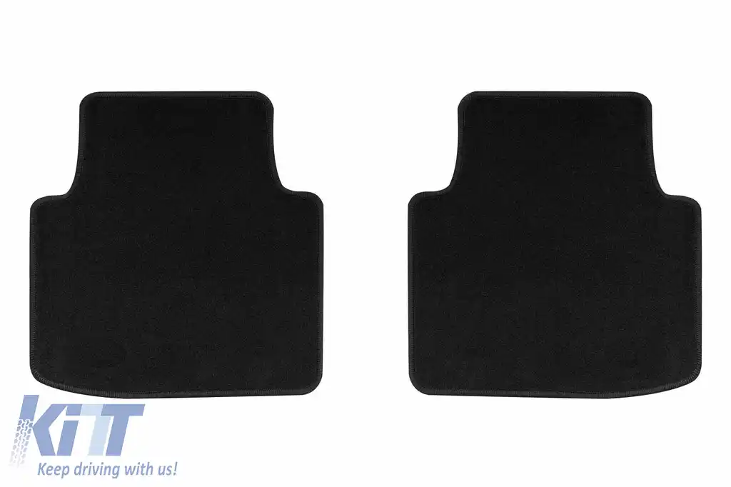 Tălpi de covor cu două straturi, potrivite pentru Skoda Superb III sedan, estate după 2015, Superb IV după 2019, set de 4 bucăți, negru-image-6240377