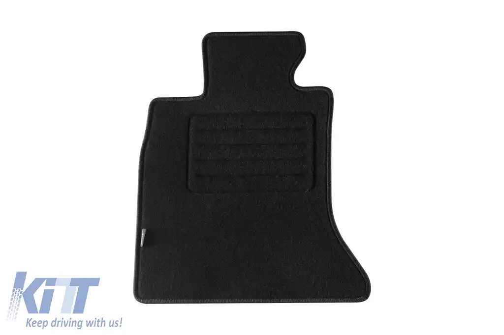 Tălpi de covor cu două straturi, potrivite pentru BMW 5 series F10 sedan, F11 estate 2013-2017, set de 4 bucăți, negre-image-6240531