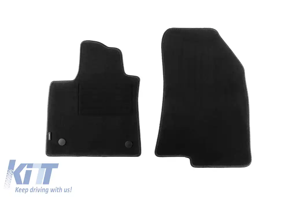 Tălpi de covor cu două straturi, potrivite pentru Dacia Sandero, Sandero Stepway după 2021, set de 4 bucăți, negre-image-6241291