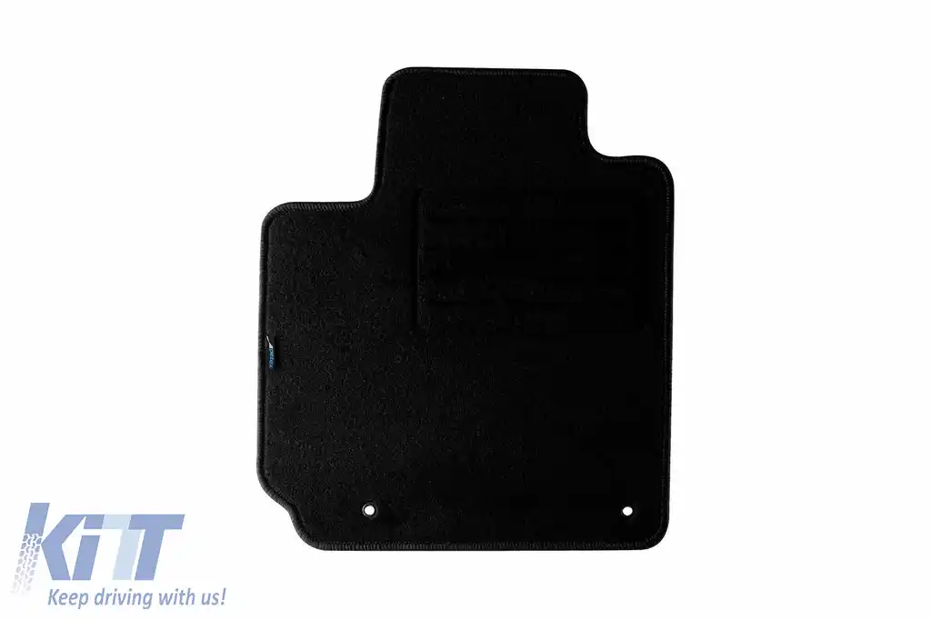 Tălpi de mochetă cu două straturi, potrivite pentru Hyundai Kona 2019-2023, din țesătură Rex, set de 4 bucăți, negre-image-6239536