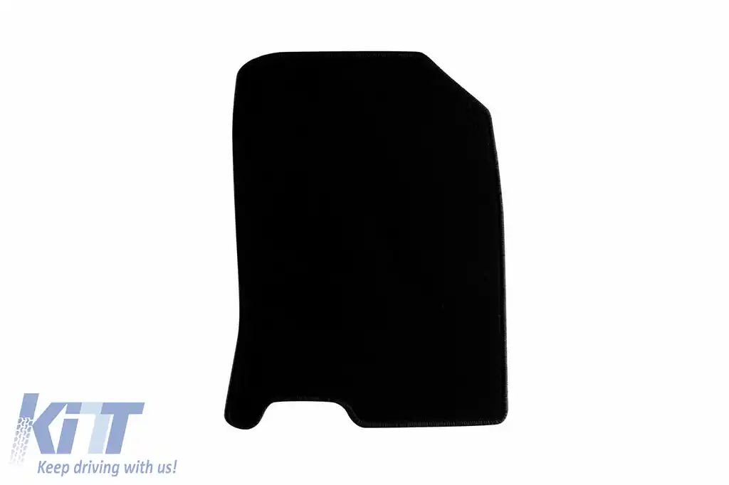 Tălpi de mochetă cu două straturi, potrivite pentru Hyundai Kona 2019-2023, din țesătură Rex, set de 4 bucăți, negre-image-6239537